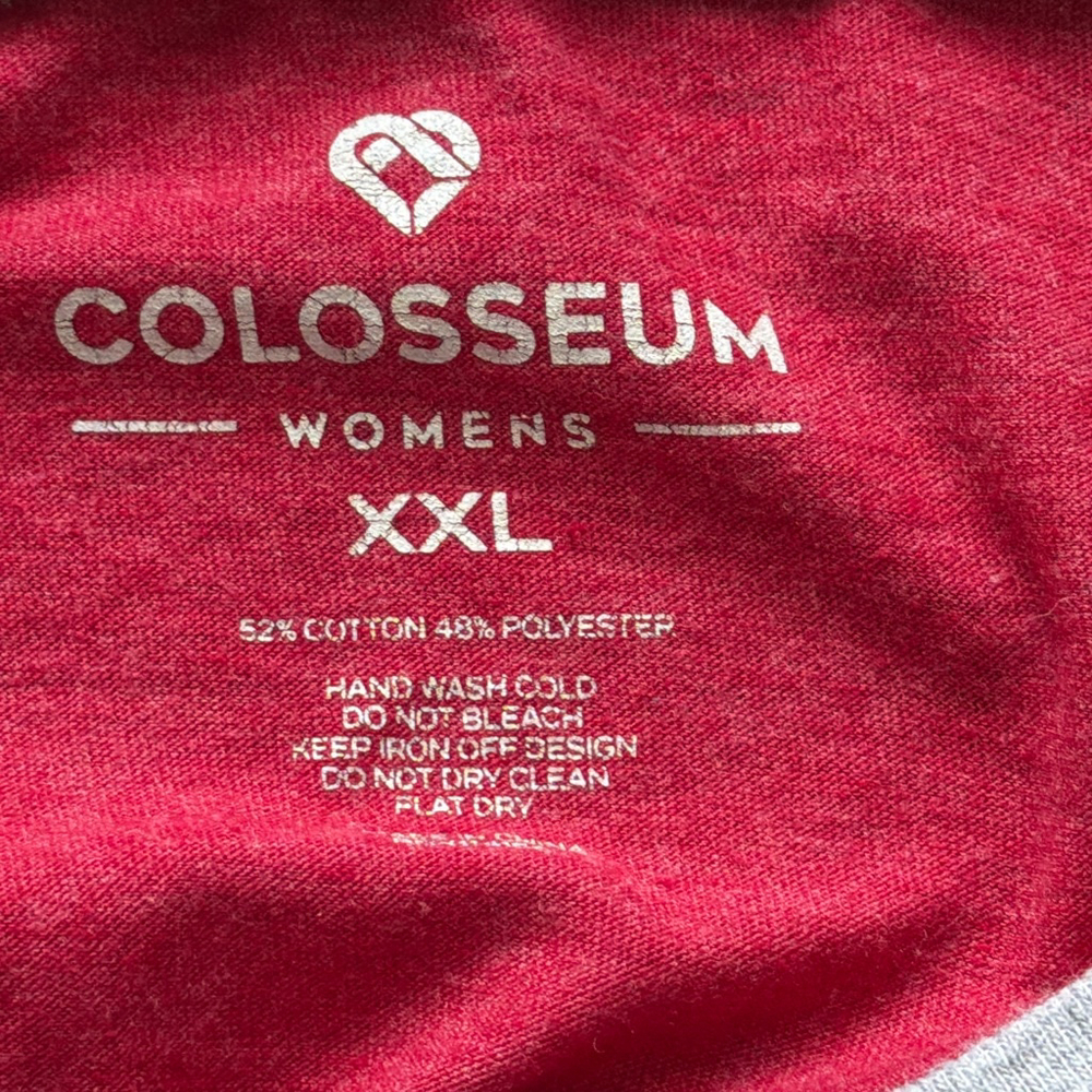 Alabama Roll Tide Crimson Gray Long Sleeve Tee XXL - Picture 3 of 4